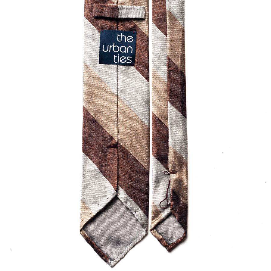 BLOCK STRIPE SILK TIE