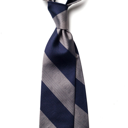 BLOCK STRIPE SILK TIE
