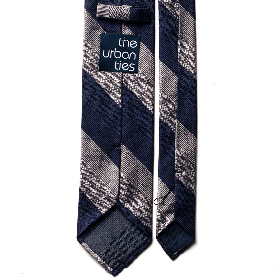 BLOCK STRIPE SILK TIE