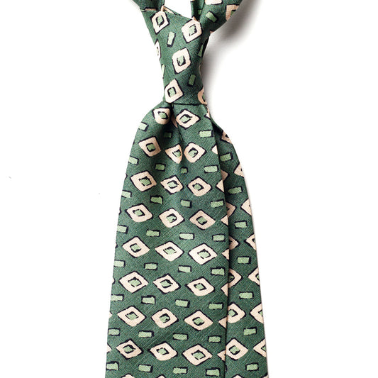 GEOMETRIC SILK TIE