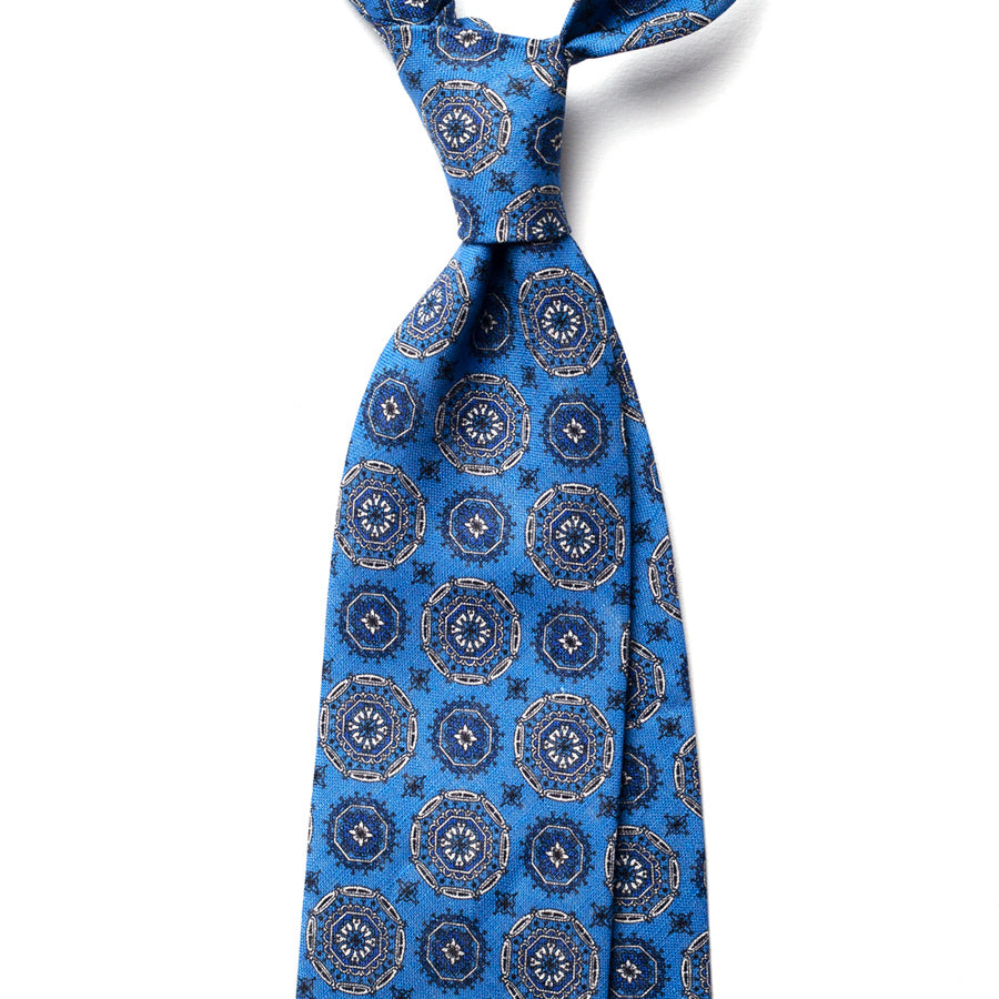 VINTAGE MEDALLION LINEN TIE