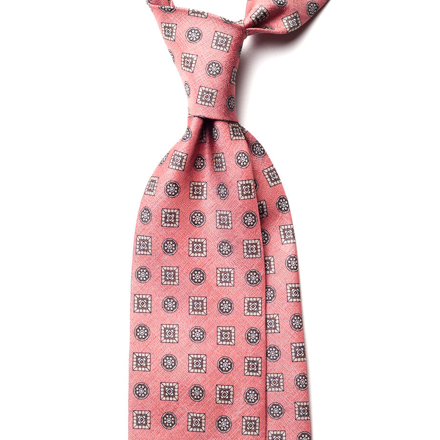 VINTAGE MEDALLION SILK TIE
