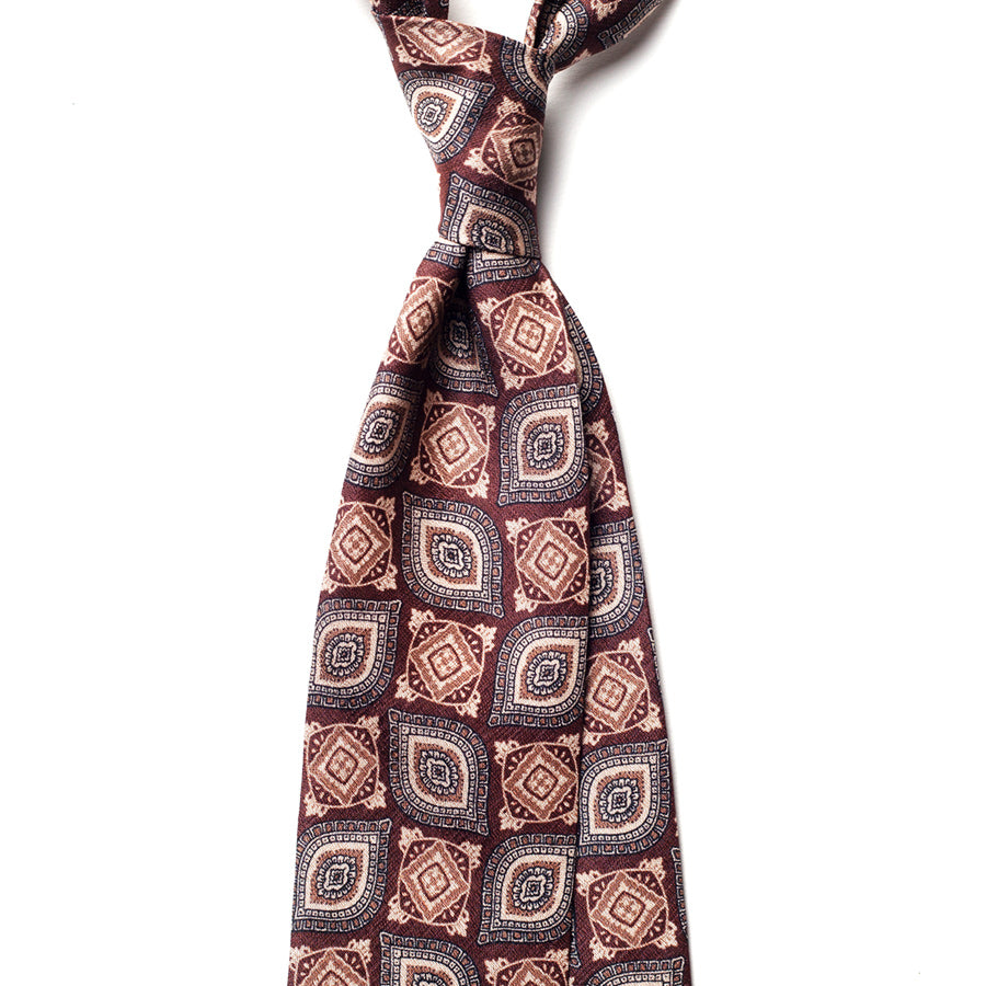 VINTAGE MEDALLION SILK TIE