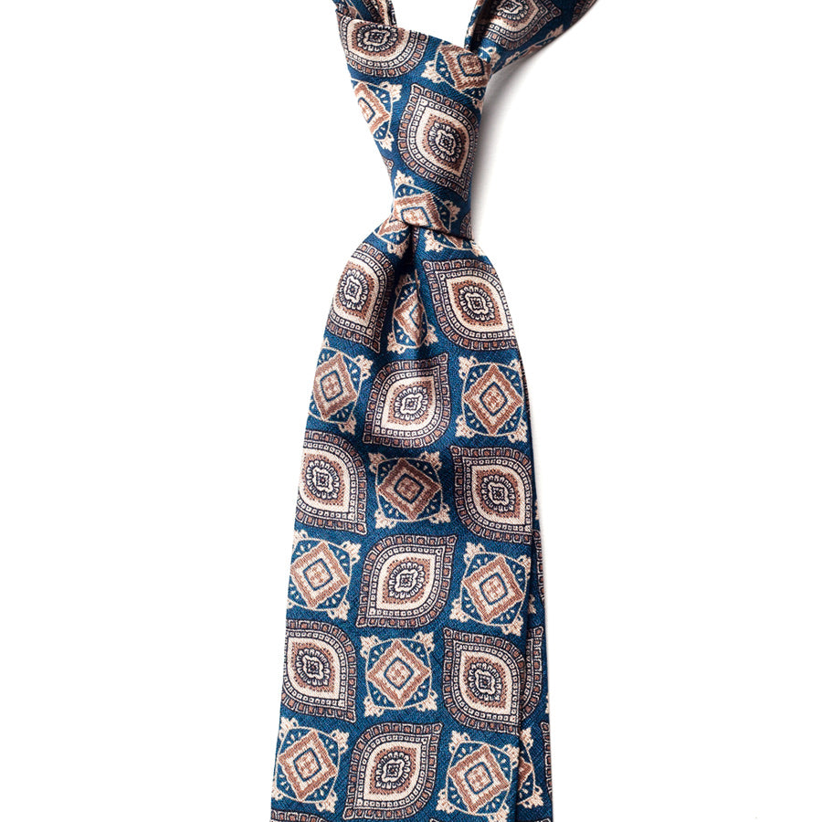 VINTAGE MEDALLION SILK TIE