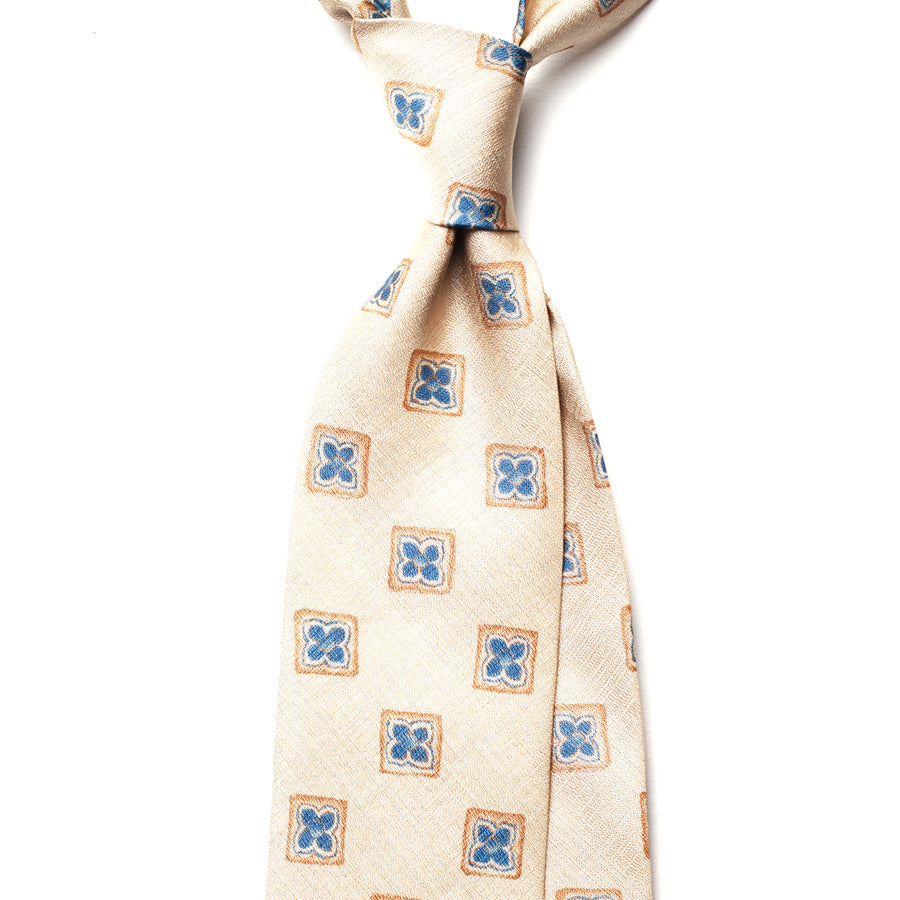 VINTAGE MEDALLION SILK TIE