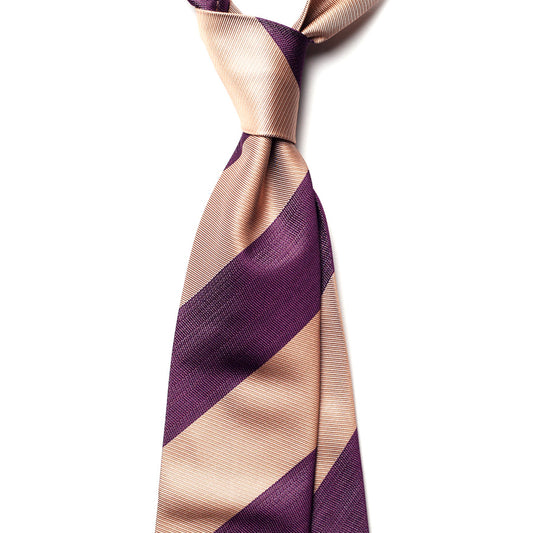 BLOCK STRIPE SILK TIE