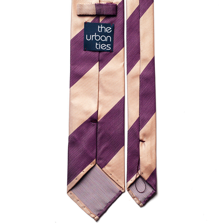 BLOCK STRIPE SILK TIE