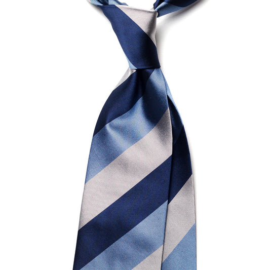 BLOCK STRIPE SILK TIE