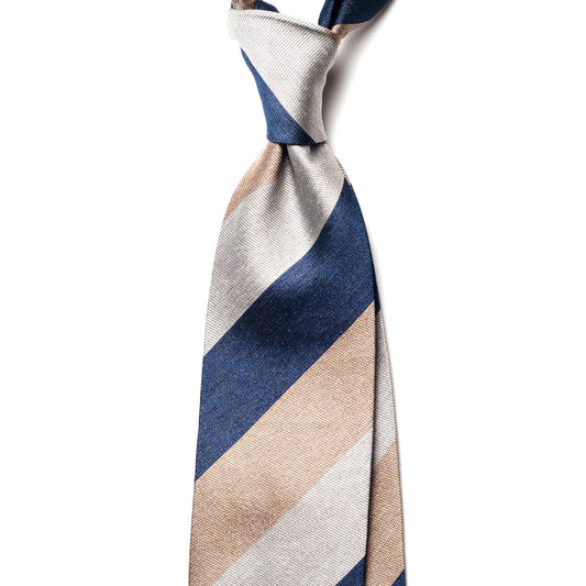 BLOCK STRIPE SILK TIE