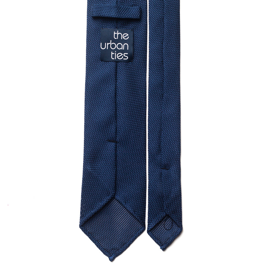 GRENADINE SILK TIE - BLUE