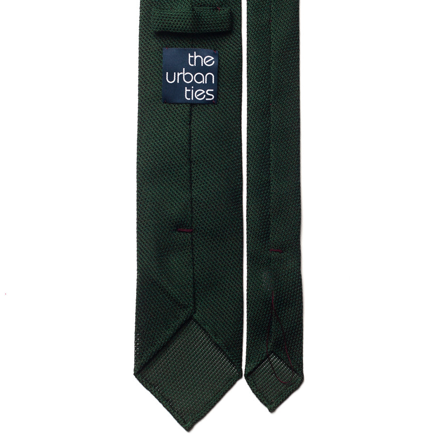 GRENADINE SILK TIE - GREEN