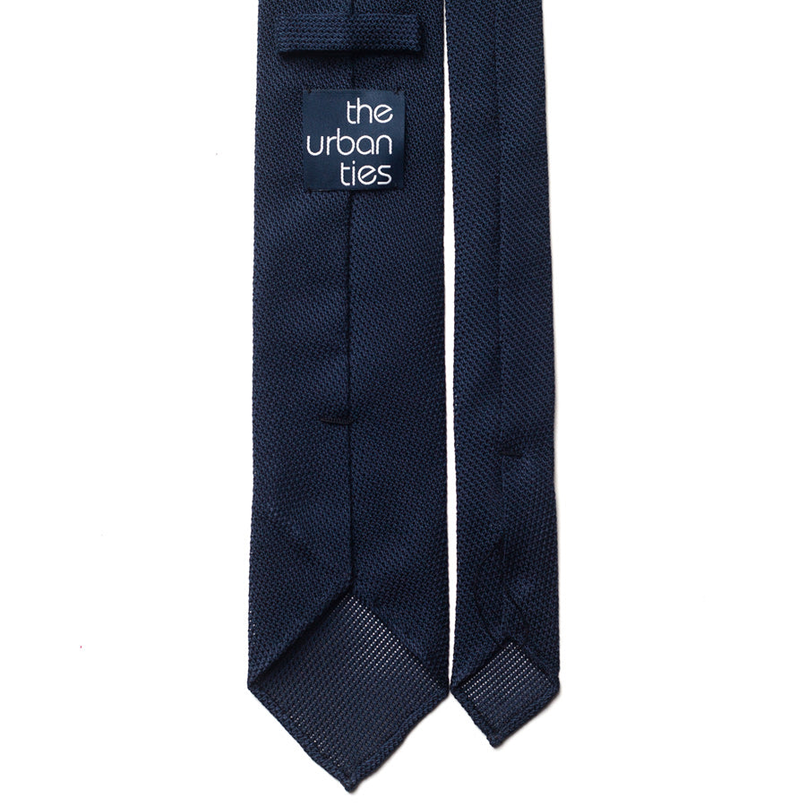GRENADINE SILK TIE - NAVY