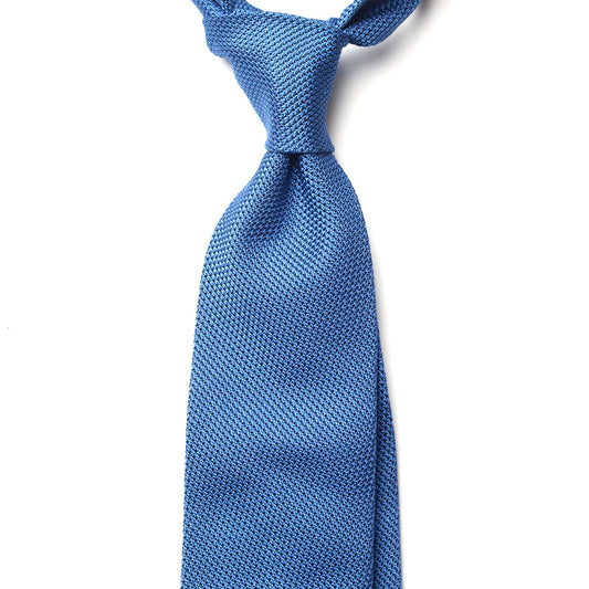 GRENADINE SILK TIE - LIGHT BLUE