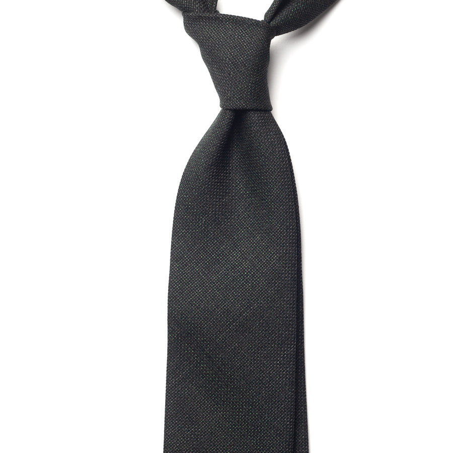 SOLID WOOL TIE - GREEN