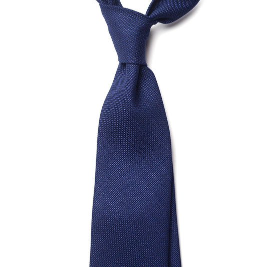 SOLID WOOL TIE - BLUE