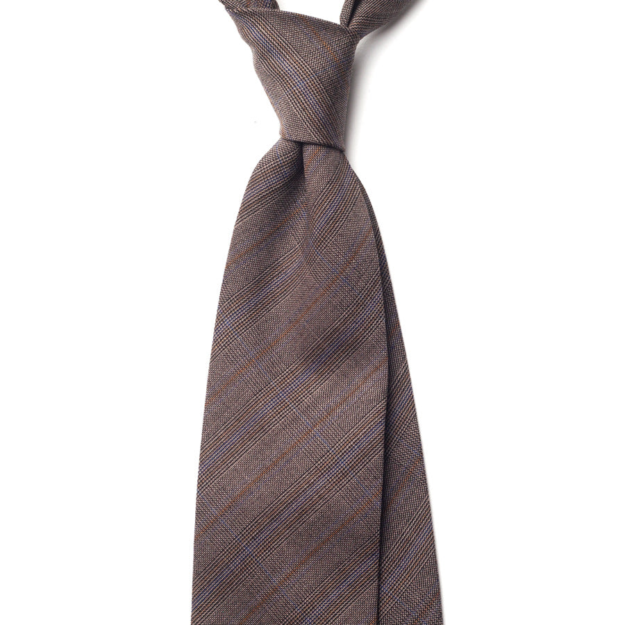 GLEN CHECK WOOL TIE