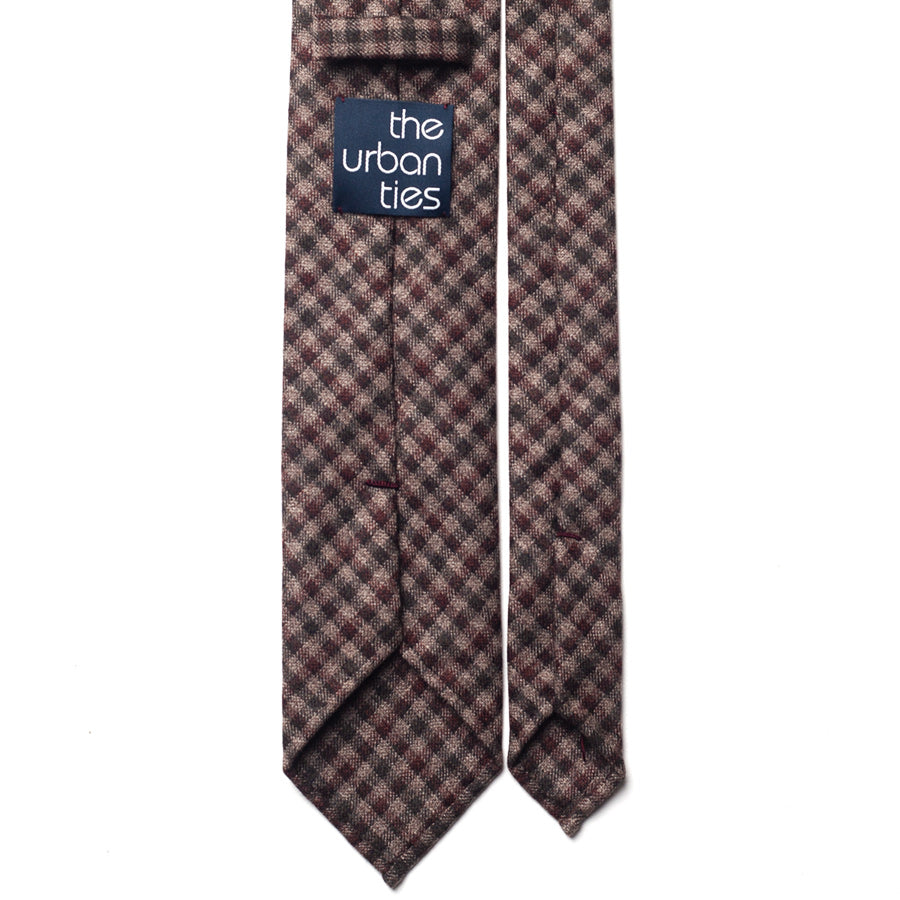 GUN CHECK CASHMERE TIE