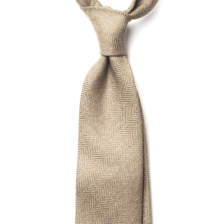 HERRINGBONE WOOL TIE