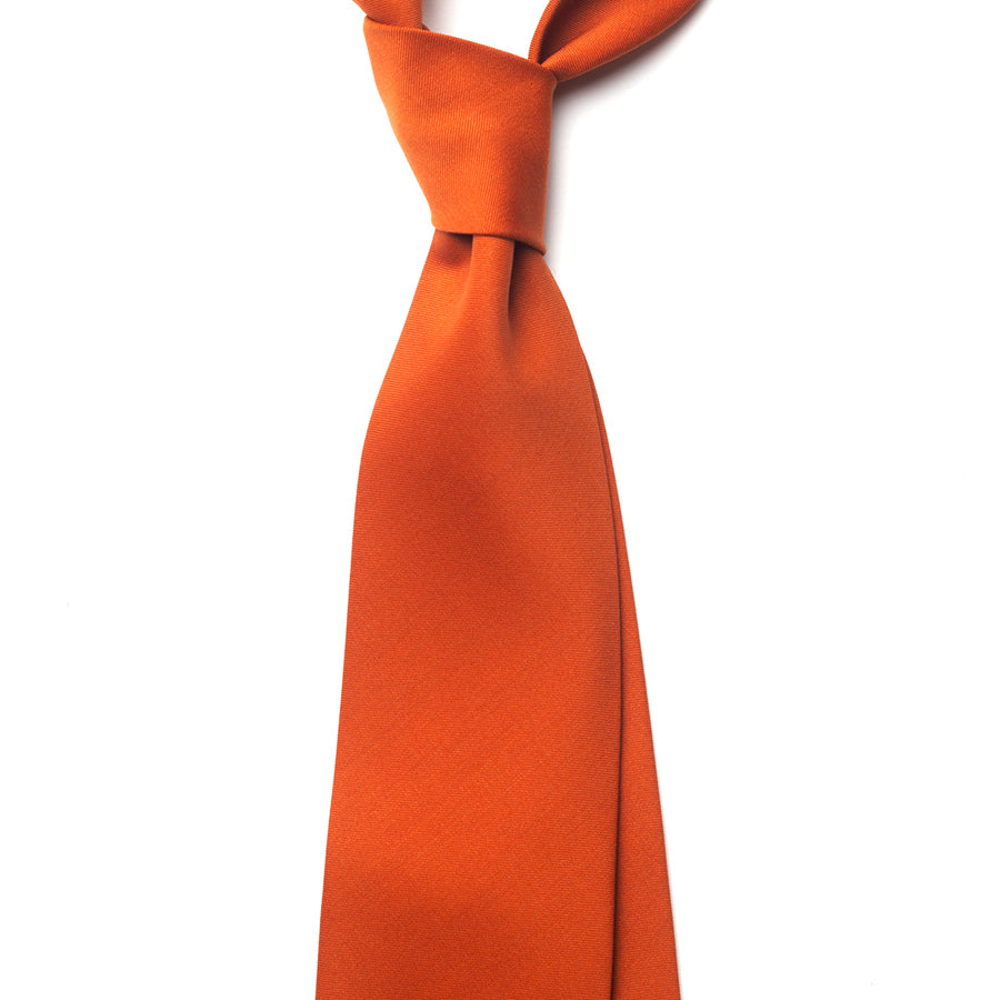 SOLID WOOL TIE - PUMPKIN