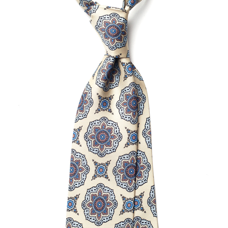 VINTAGE MEDALLION SILK TIE