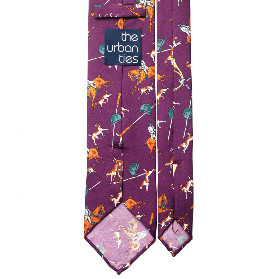 HUNTING PRINT SILK TIE
