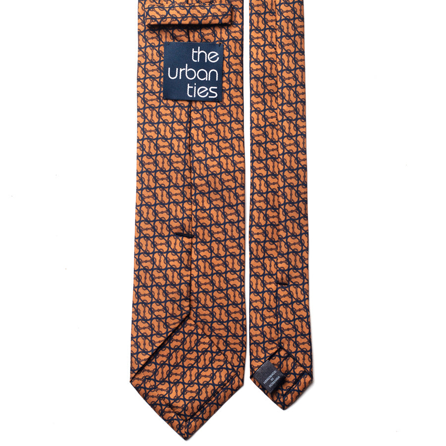 EQUESTRIAN PRINT SILK TIE