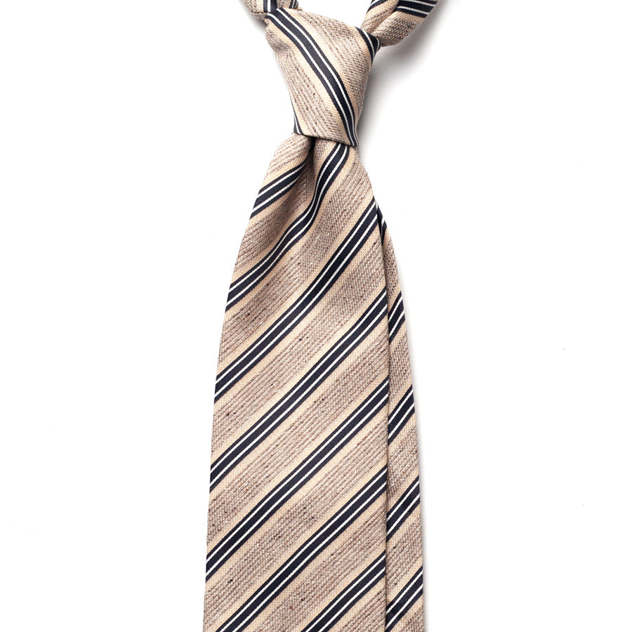 REPP STRIPE SILK/COTTON TIE
