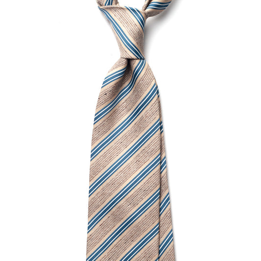 REPP STRIPE SILK/COTTON TIE