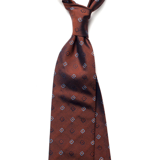 SMALL MEDALLION JACQUARD SILK TIE