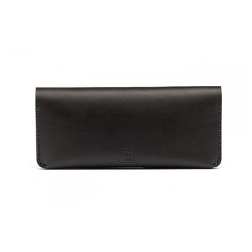 CLUTCH WALLET BLACK + Leather care