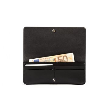 CLUTCH WALLET BLACK + Leather care