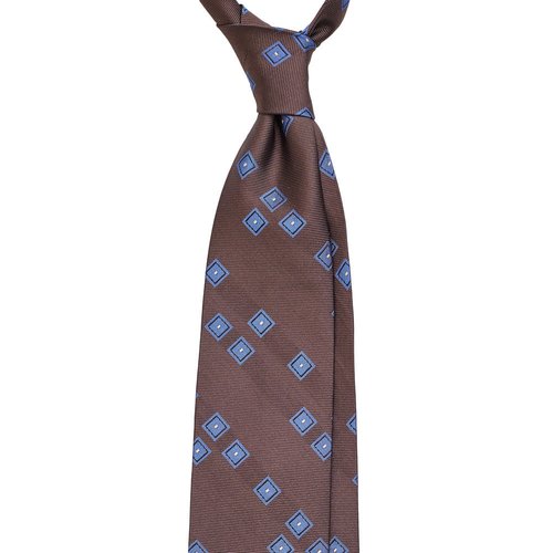 GEOMETRIC JACQUARD SILK TIE