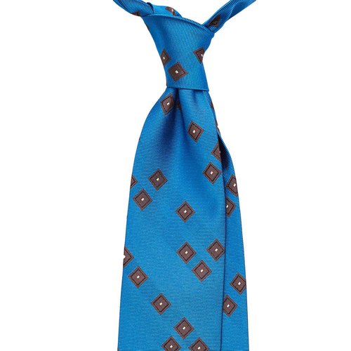 GEOMETRIC JACQUARD SILK TIE