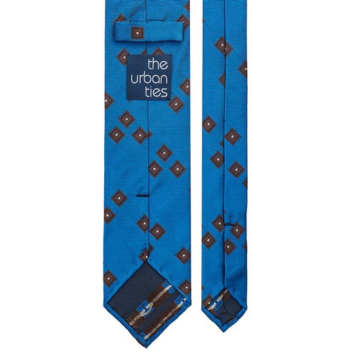 GEOMETRIC JACQUARD SILK TIE