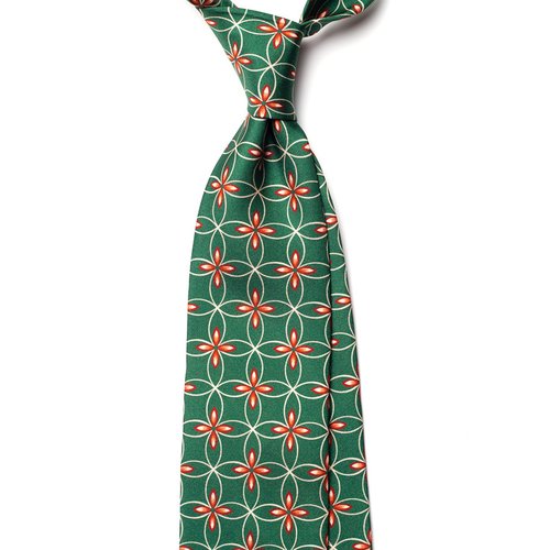 GEOMETRIC SILK TIE