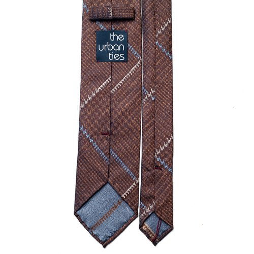 GLEN CHECK SILK TIE