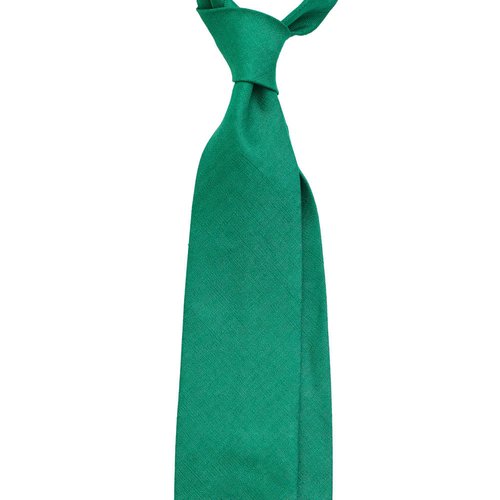 GREEN LINEN TIE