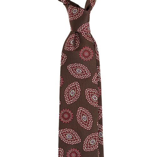 VINTAGE MEDALLION JACQUARD SILK TIE