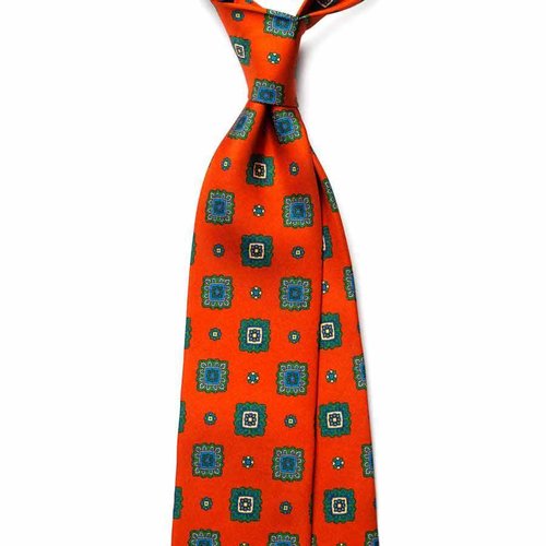 VINTAGE MEDALLION SILK TIE